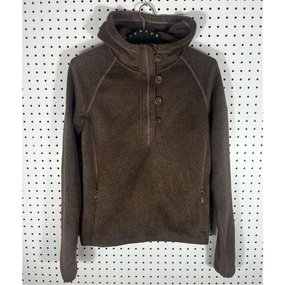 The North Face pullover fleece hooded sweatshirt size M - Picture 1 of 7